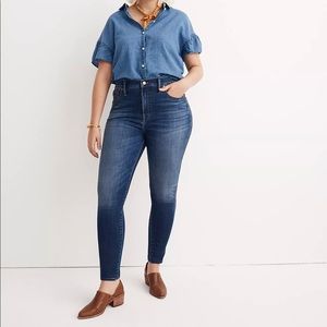 10" High-Rise Skinny Jeans in Danny Wash: TENCEL™ Denim Edition (Madewell)